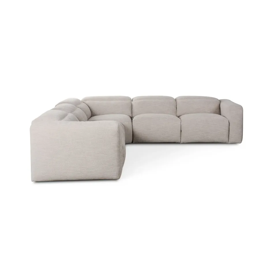 Radley Power Recliner 5-Piece Sectional Laken Stone