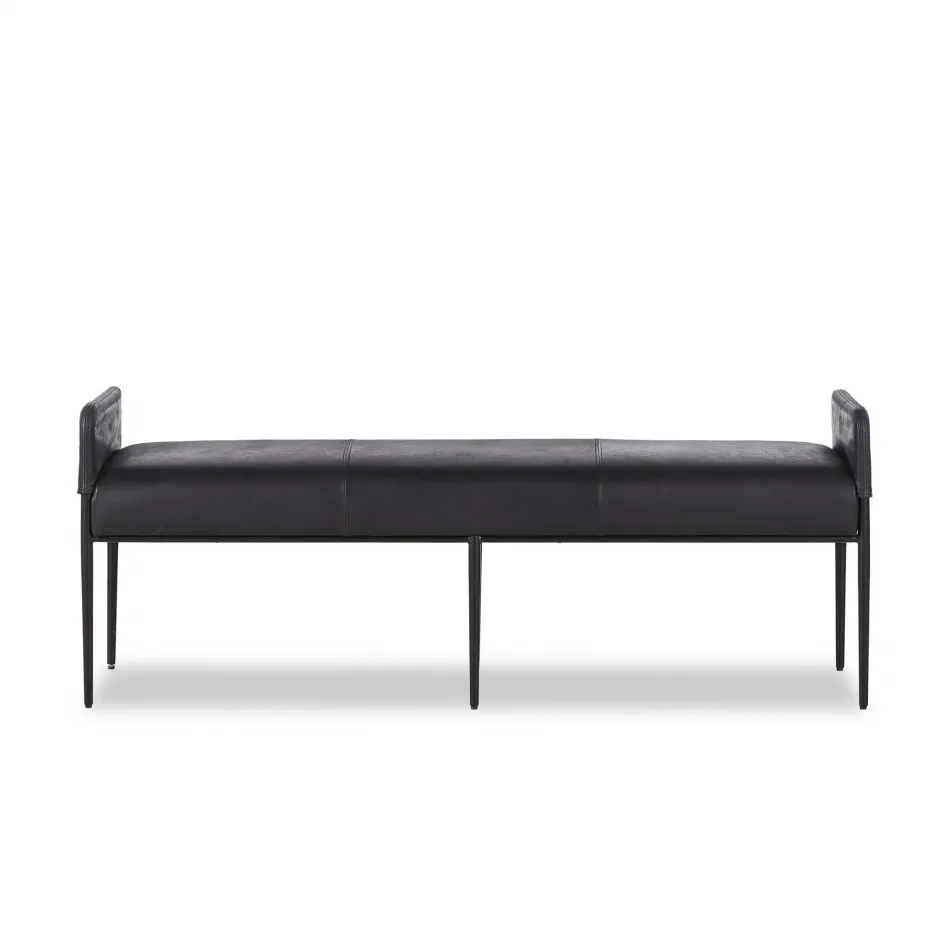 Brickel Backless Bench Heirloom Black