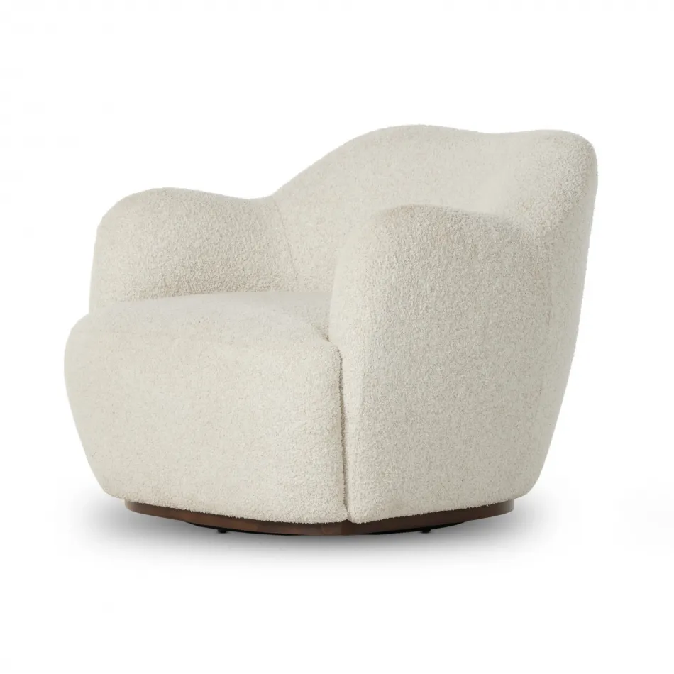 Julius Swivel Chair Sheldon Ivory