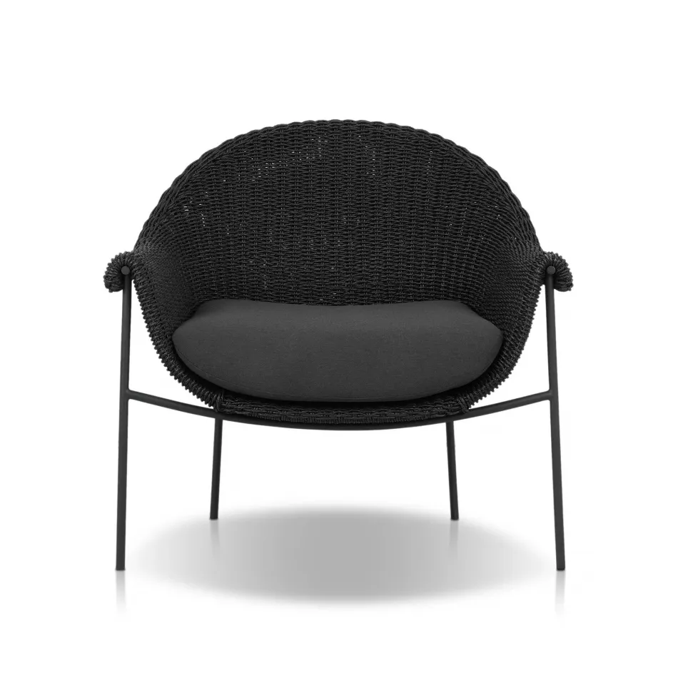 Suerte Outdoor Chair Arashi Ink Faux Black Hyacinth