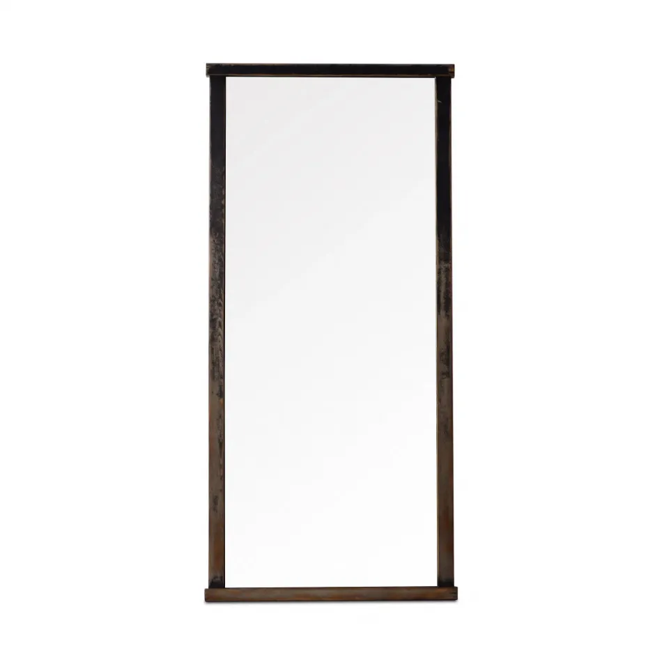 Hitchens Floor Mirror Worn Black