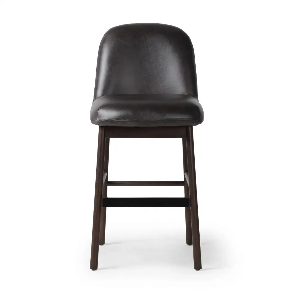 Sora Armless Bar Stool Sonoma Black