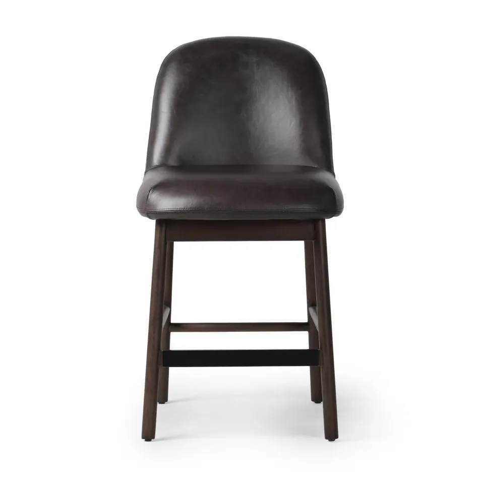 Sora Armless Bar + Counter Stool Sonoma Black