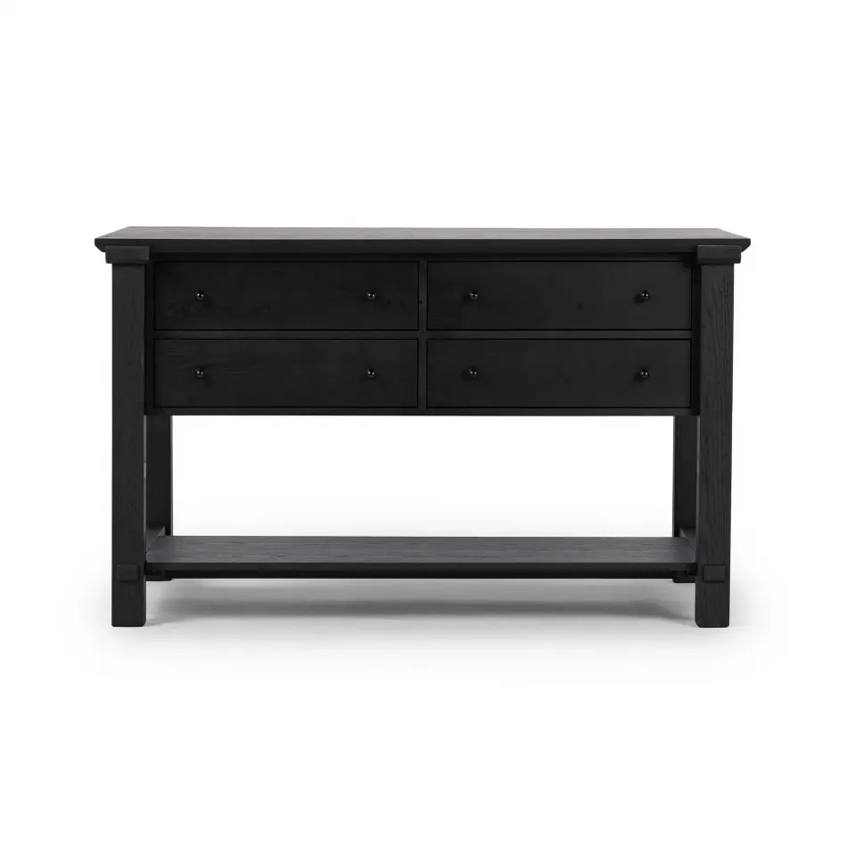 Gardendale Small Kitchen Island Stained Black Oak Veneer