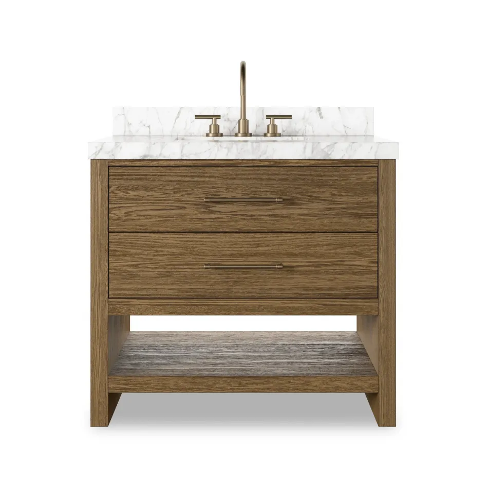 Anthem Single Vanity Washed Natural Veneer