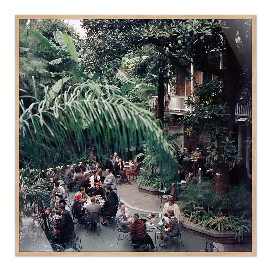 Brunch At Brennan's by Slim Aarons Verti 48" x 48"