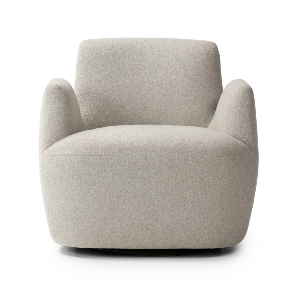 Reed Swivel Chair Crete Pebble