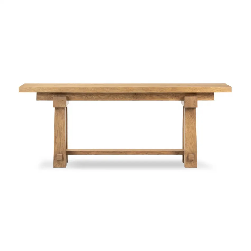 Josette Console Table Honey Oak Veneer