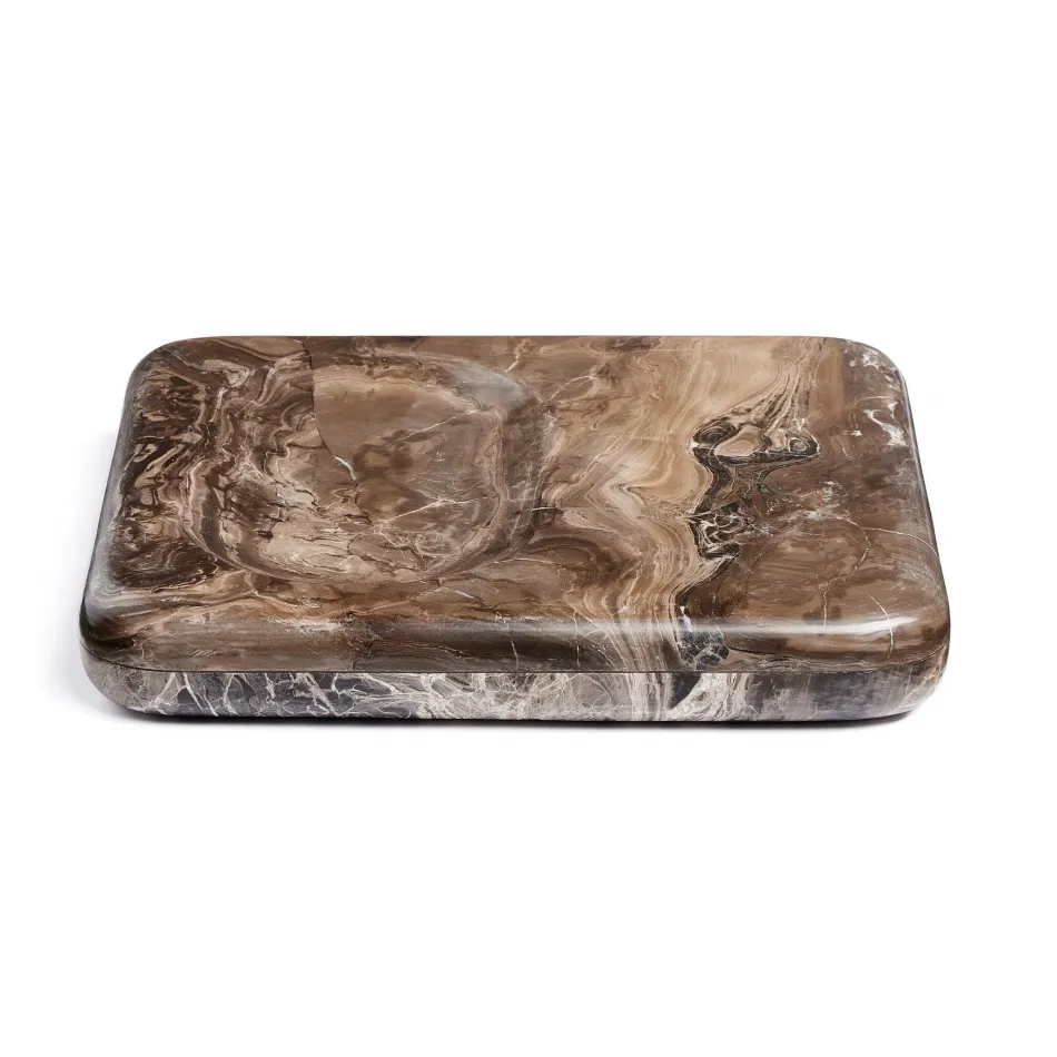 Rossi Catchall Rocky Brown Marble