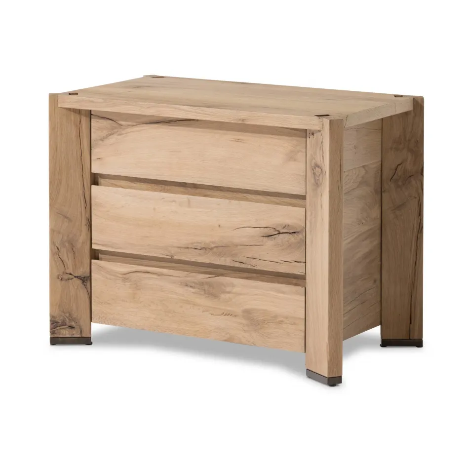 Cassio Nightstand Natural Reclaimed French