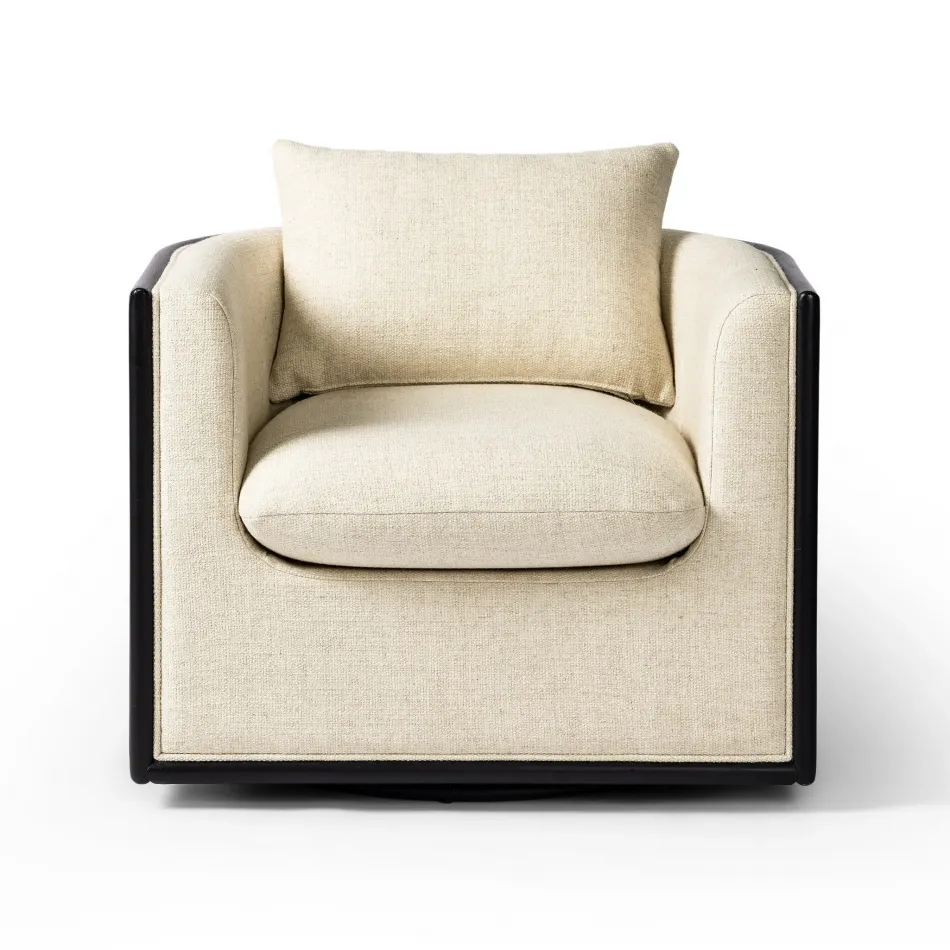 June Swivel Chair Thames Cream