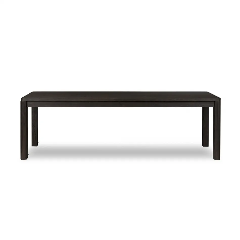 Noeline Extension Dining Table Cracked Smoked Black Veneer