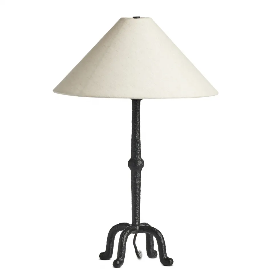 Neville Table Lamp Matte Black Cast Aluminum