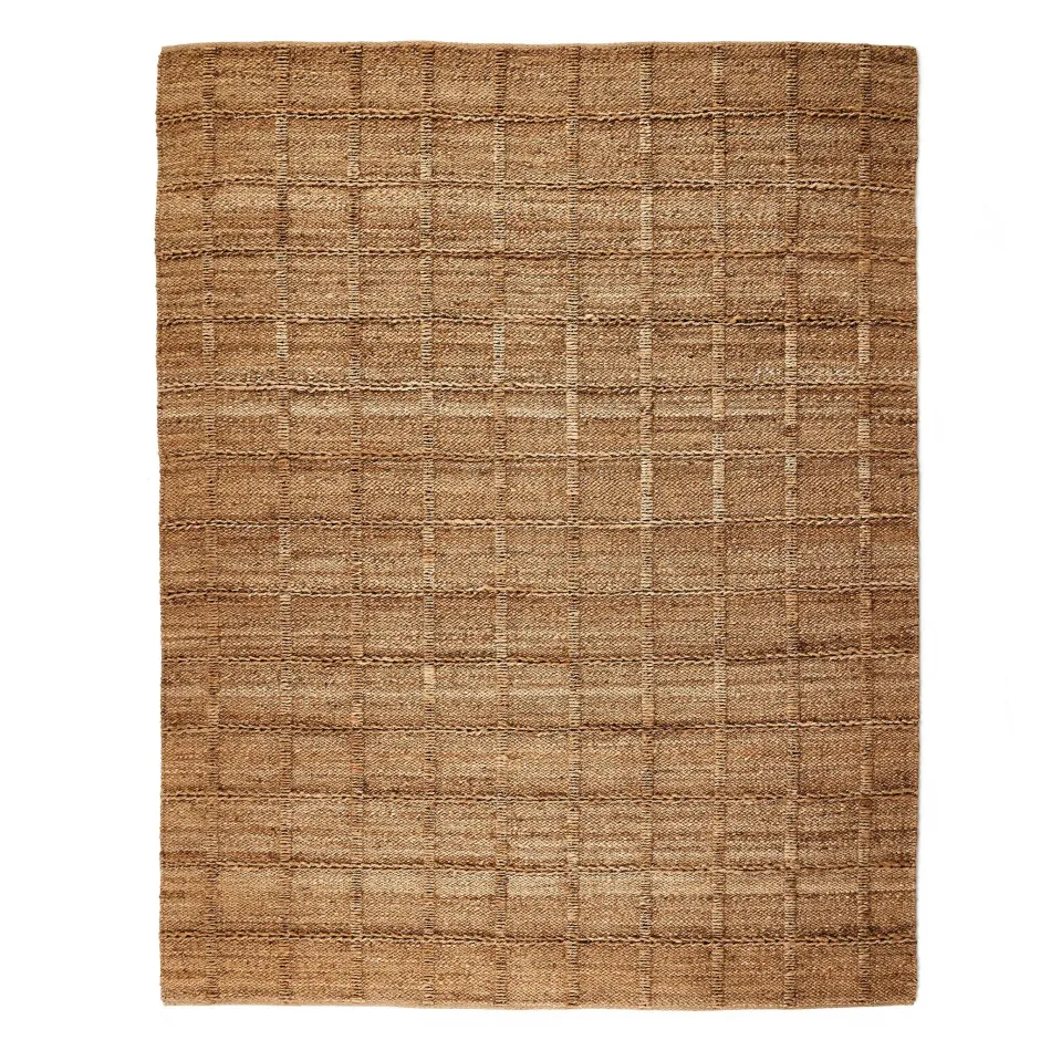 Grid Jute Rug Natural 10' x 14'