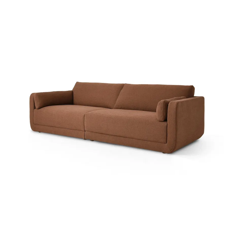 Toland 2 Pc Sectional 105" Bartin Rust