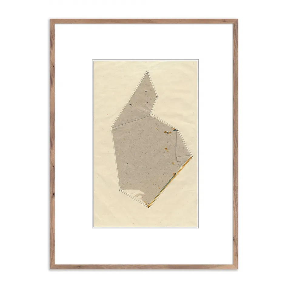 Rhombus by Amy Berlin 36" x 48" Rustic Walnut