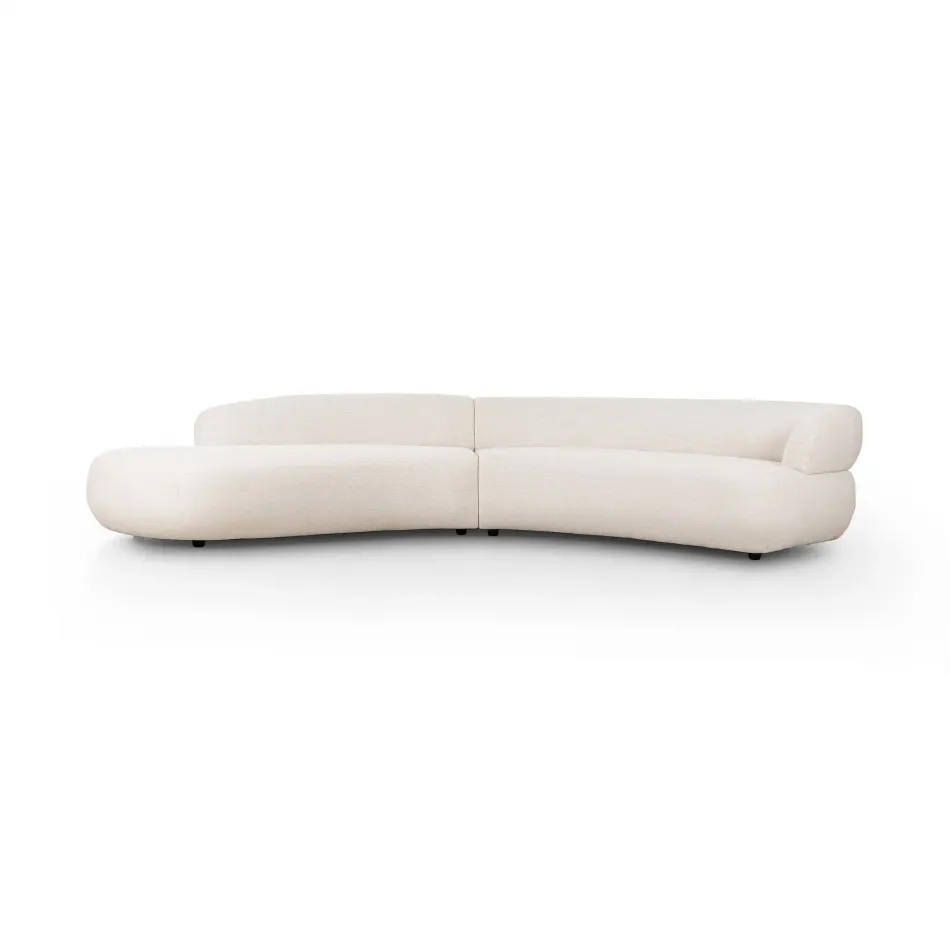 Belen 2-Piece Sectional Nomad Snow Left Chaise 139"