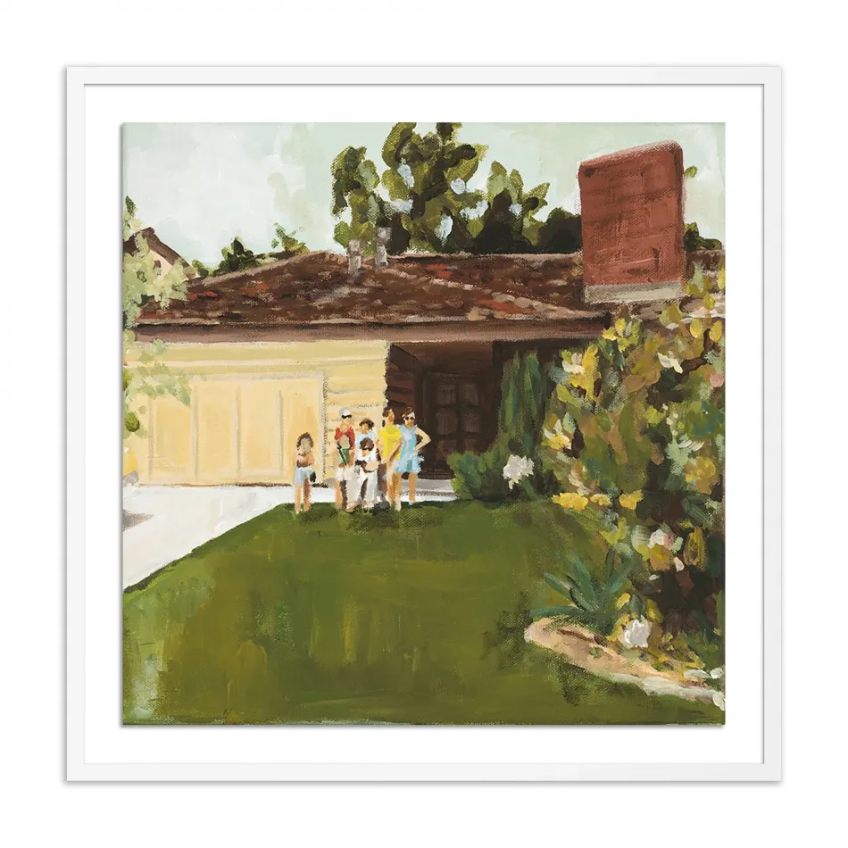 Westlake, Cal. Aug. 1970 by Amanda Snyder White 1.5 Maple 32" x 32" White Maple Framed Paper