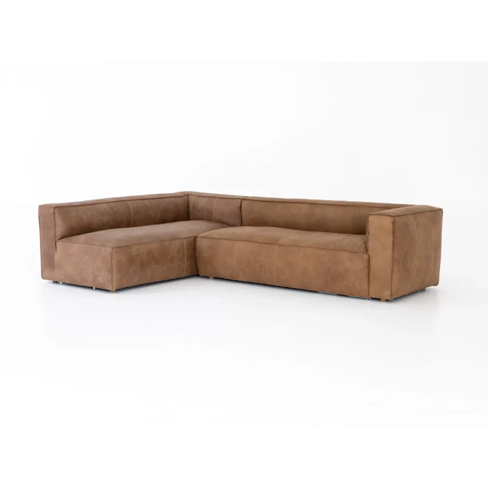 Nolita 2 Pc Right Arm Facing Sectional Natural Washed Sand