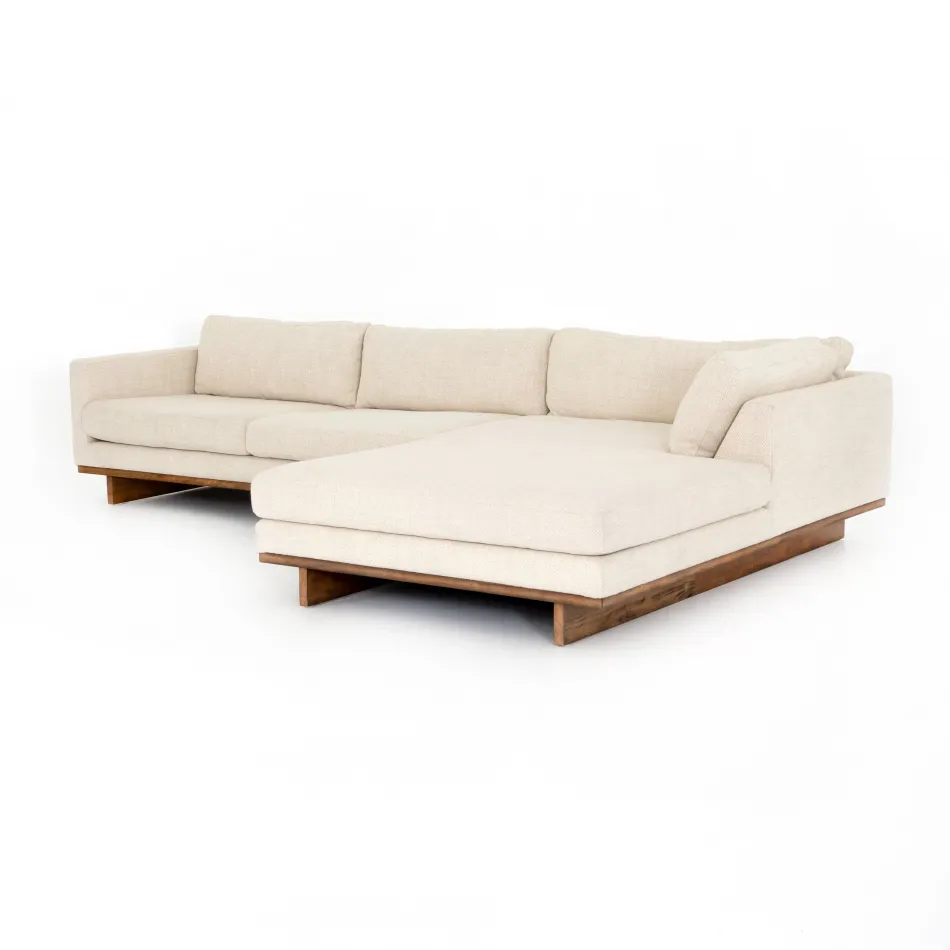 Everly 2 Piece Sectional Right Arm Facing Chaise 86"