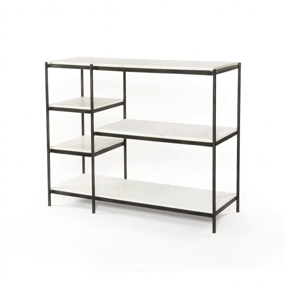 Lily Console Table Hammered Grey