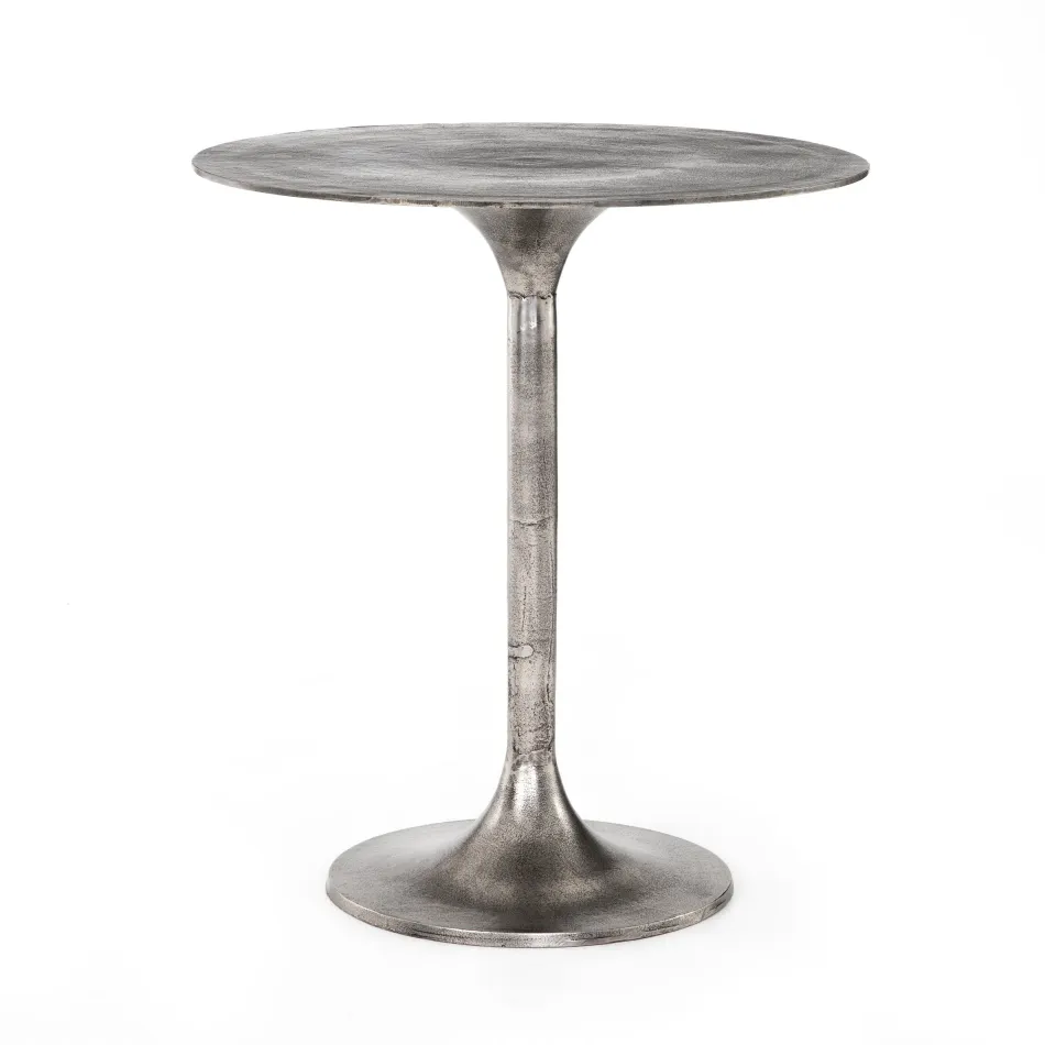 Simone Counter Table Raw Antique Nickel