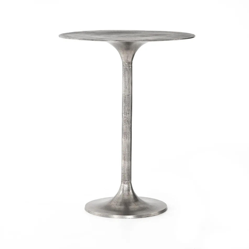 Simone Bar Table Raw Antique Nickel