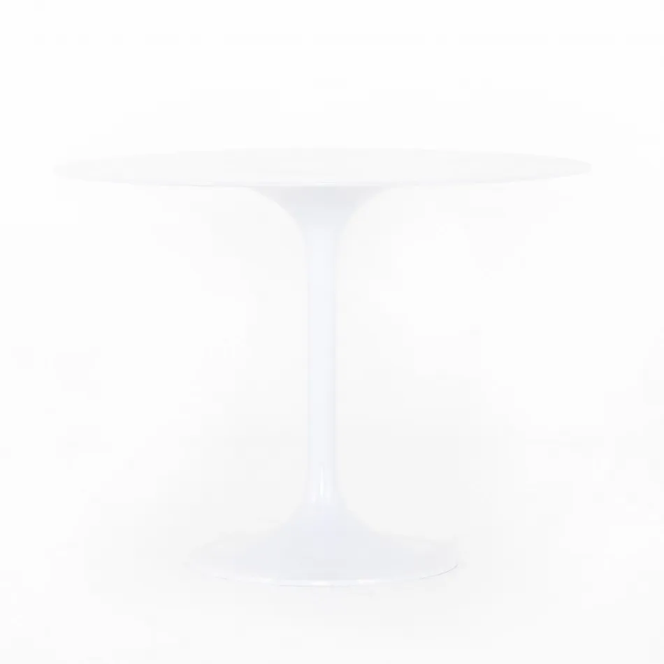 Simone Bistro Table White Aluminum