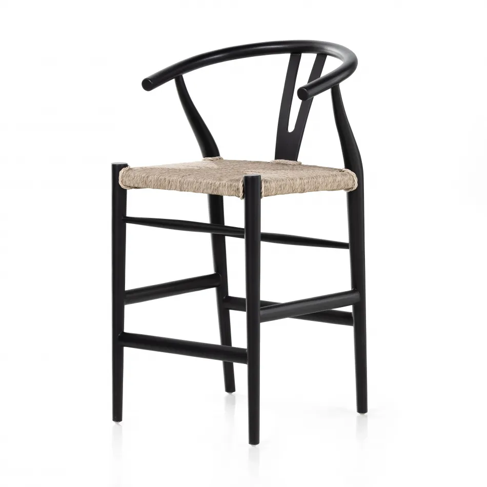 Muestra Counter Stool Black Teak