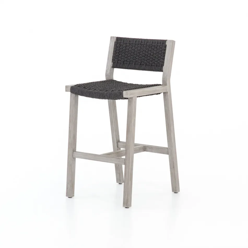 Delano Outdoor Bar Stool Grey