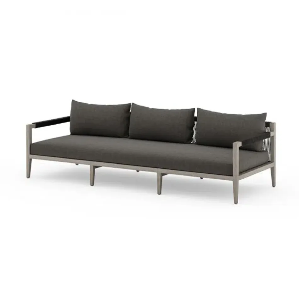 Sherwood Outdoor Sofa 93" Grey/Charcoal