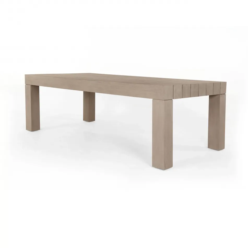 Sonora Outdoor Dining Table 87" Brown