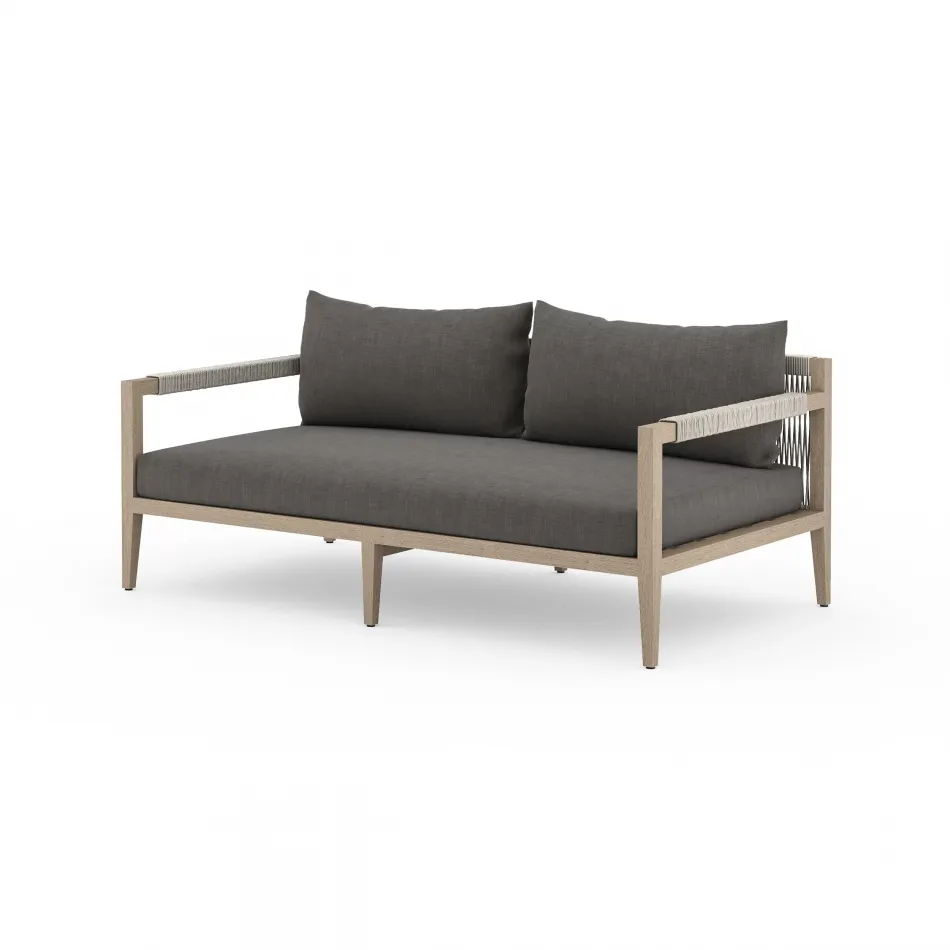 Sherwood Outdoor Sofa 63" Brown/Charcoal