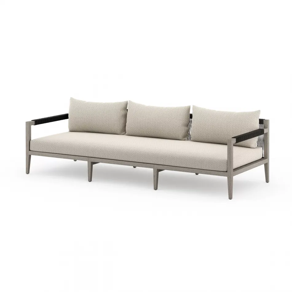 Sherwood Outdoor Sofa 93" Grey/Faye Sand