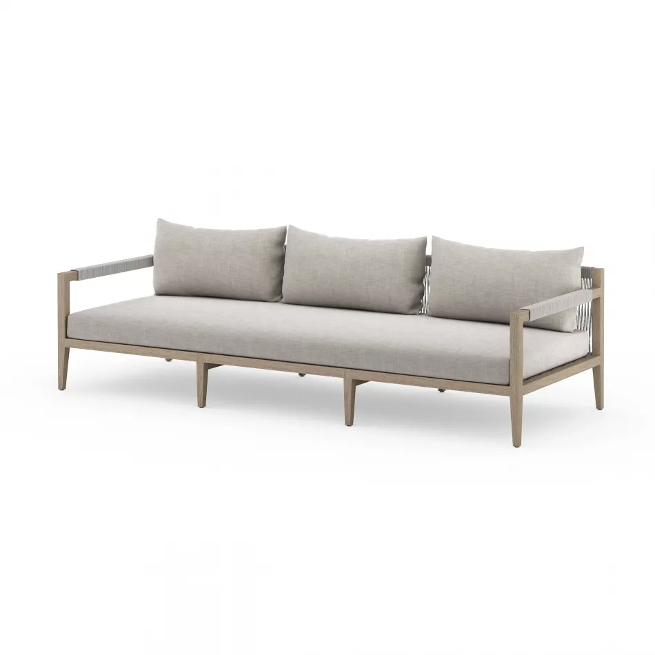 Sherwood Outdoor Sofa 93" Brown/Stone Grey