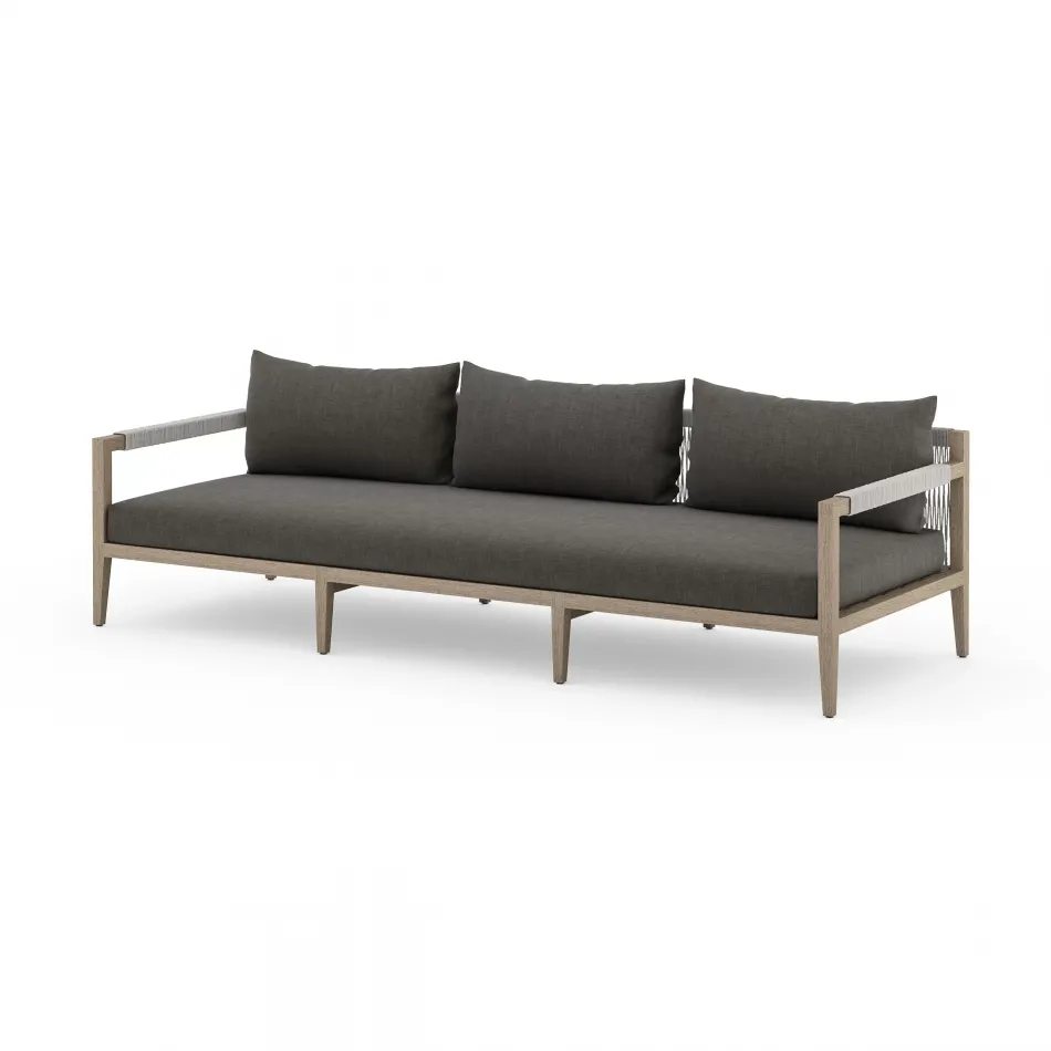 Sherwood Outdoor Sofa 93" Brown/Charcoal