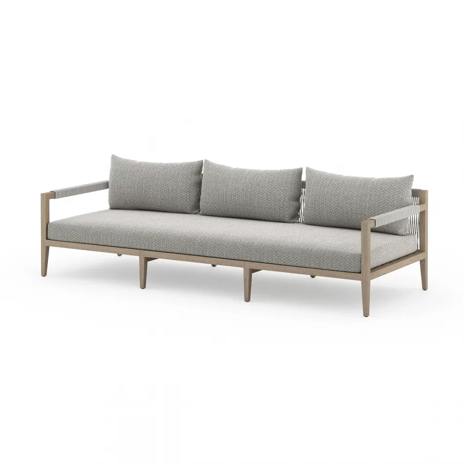 Sherwood Outdoor Sofa 93" Brown/Faye Ash