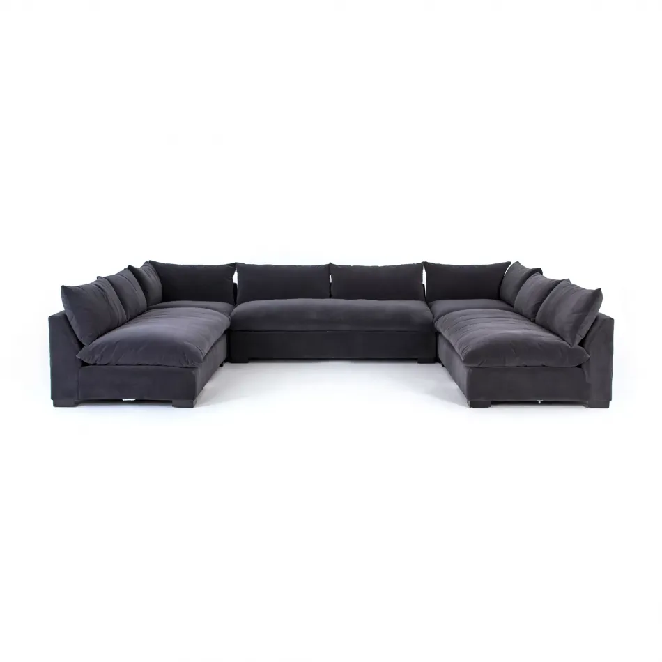 Grant 5 Pc Sectional Henry Charcoal