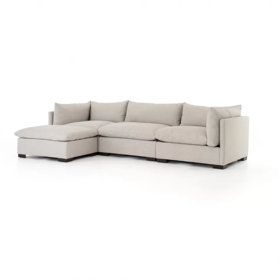 Westwood 3 Pc Sectional W/ Ottoman Bennett Moon