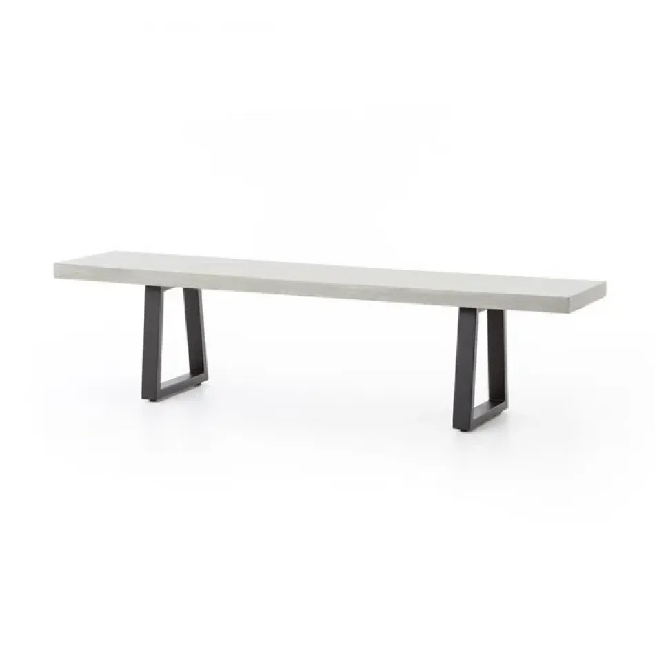 Cyrus Dining Bench Light Grey