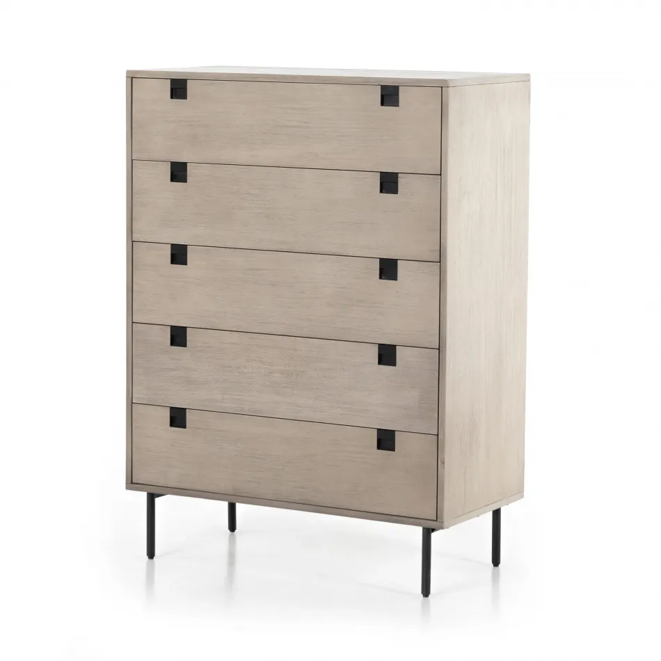 Carly 5-Drawer Dresser Grey Wash