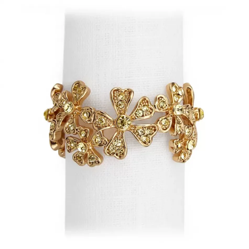 Garland Gold + Yellow Crystals Napkin Jewels