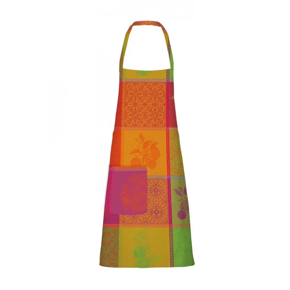 Mille Tutti Frutti Sangria Coated Cotton Apron 30" x 33"