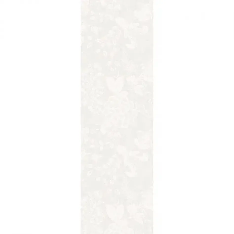 Mille Giverny Blanc 52% Cotton/48% Linen, Green Sweet Stain Resistant Runner 69" x 21"