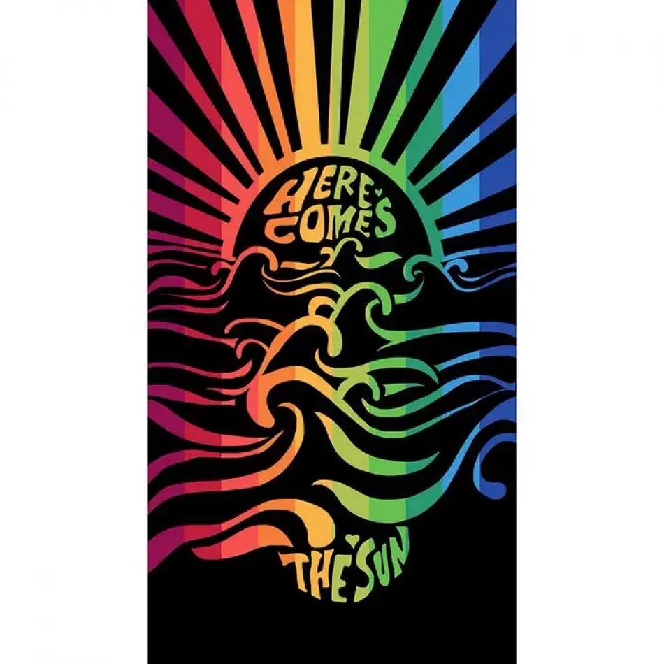 The Sun Rainbow Beach Towel 39" x 71" 100% Cotton