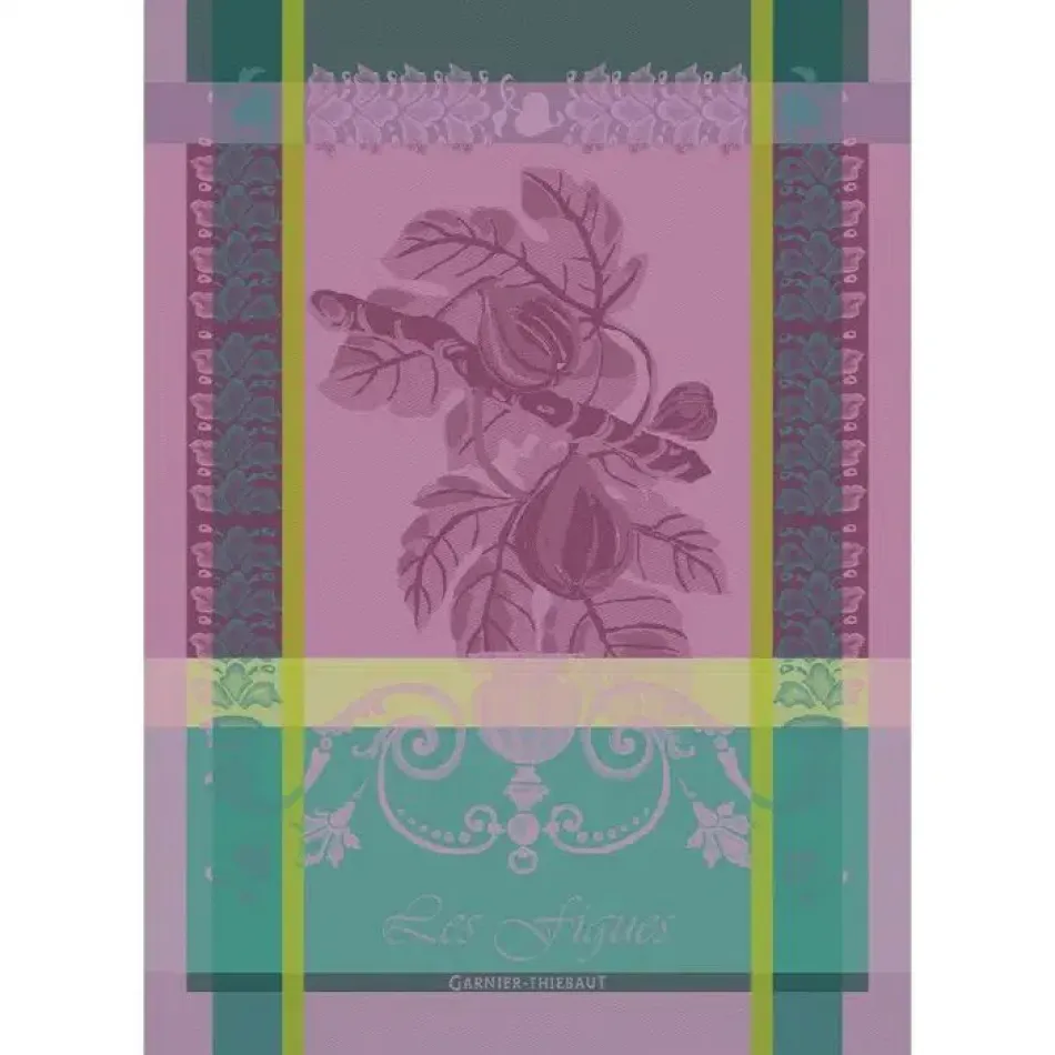 Les Figues Purple Kitchen Towel 22" x 30"