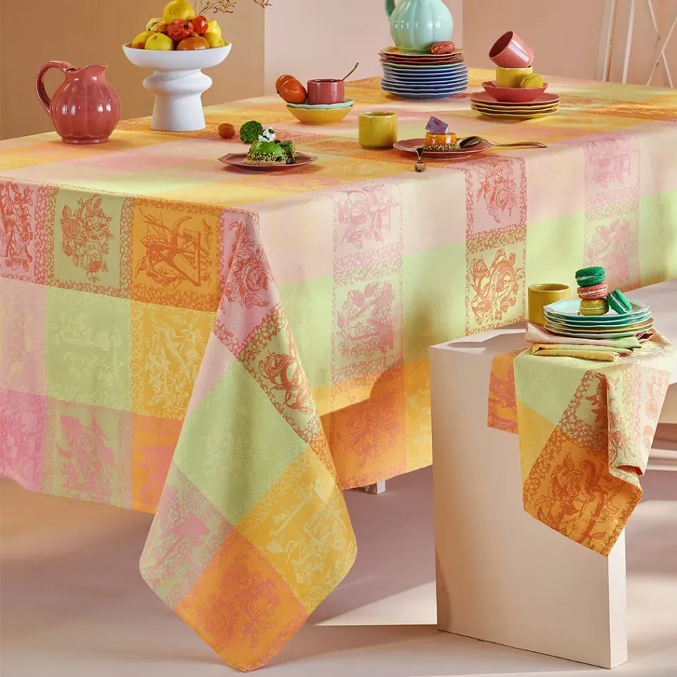 Mille Abecedaire Chatoyant Tablecloth 45" x 45"