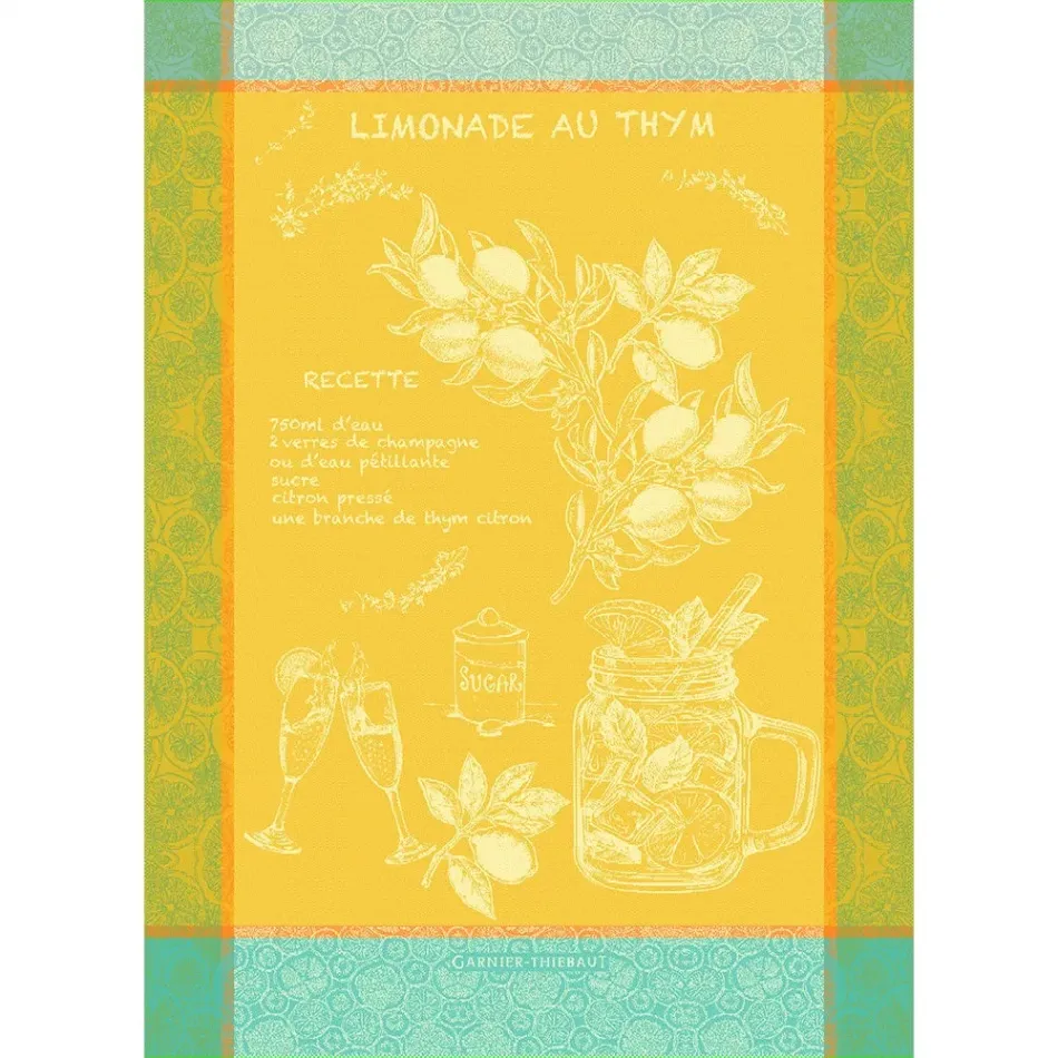 Limonade Au Thym Soleil Kitchen Towel 22" x 30"