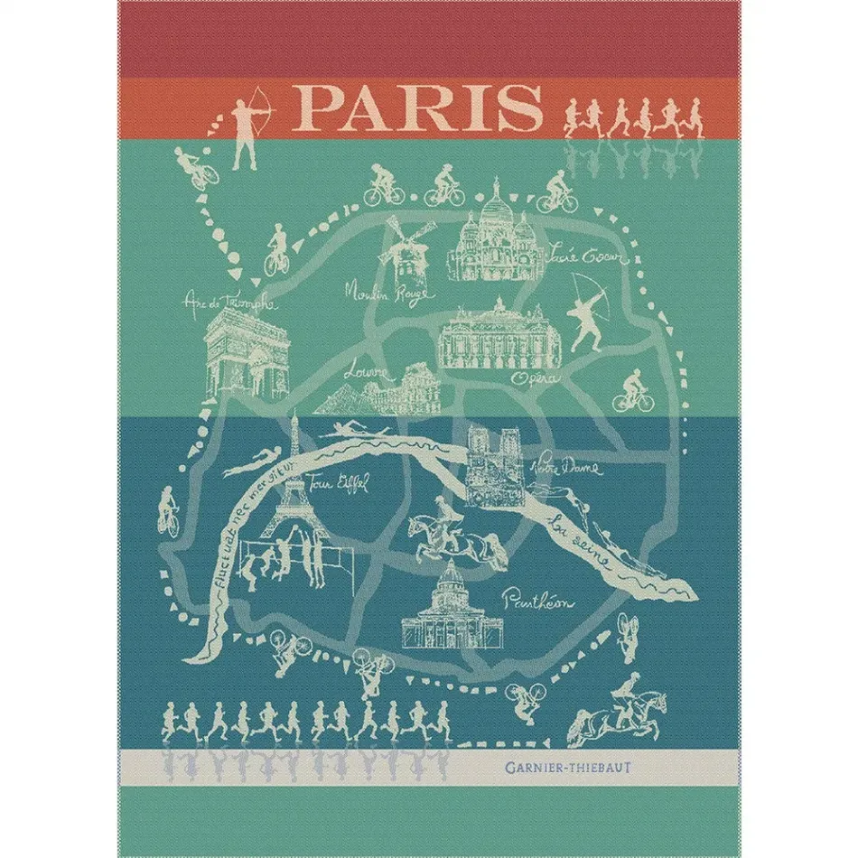 Paris Sports Canard Kitchen Towel 22" x 30"