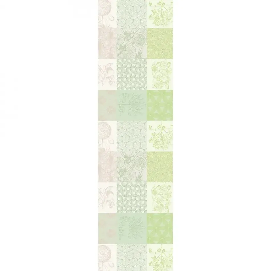 Mille Parfums Verde Tablerunner 22"x71", 100% Cotton